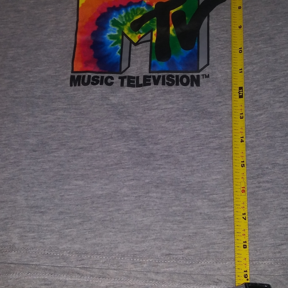 Ladies MTV Crop Top Tee Shirt Medium - Picture 3 of 6